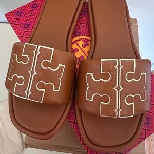 Tory Burch Double T Sport Slide